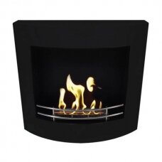 CACHFIRES OVALO BLACK bioethanol fireplace wall-mounted