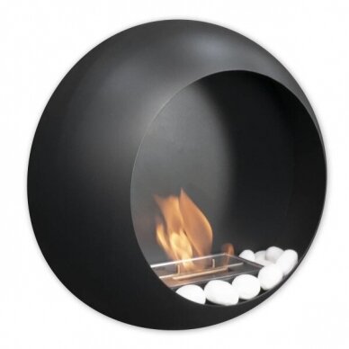 CACHFIRES COLORADO BLACK bioethanol fireplace wall-mounted