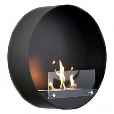 CACHFIRES DELAWARE BLACK bioethanol fireplace wall-mounted 2