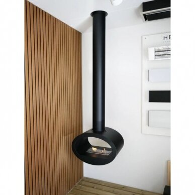 CACHFIRES TORONTO 190 BLACK ceiling mounted bioethanol fireplace 2