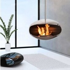 COCOON FIRES AERIS STEEL ceiling mounted bioethanol fireplace