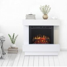DIMPLEX AVALONE WHITE ECO LED free standing electric fireplace