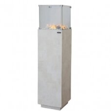 DIMPLEX ISOLA STONE WHITE free standing electric fireplace