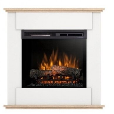 DIMPLEX FONTE WHITE-LIGHT OAK 23 XHD free standing electric fireplace 1