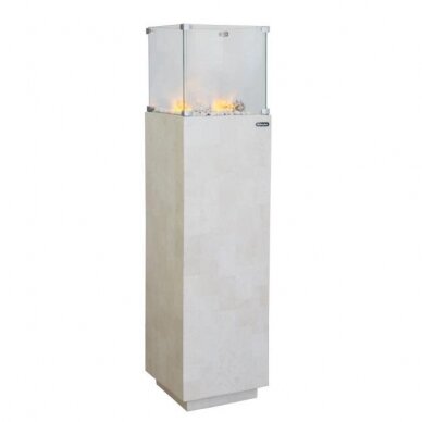 DIMPLEX ISOLA STONE WHITE free standing electric fireplace 1