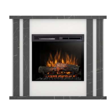 DIMPLEX KELSO WHITE-BLACK MARMUR 23 XHD free standing electric fireplace 1