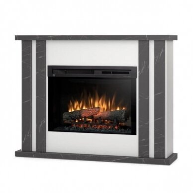 DIMPLEX KELSO WHITE-BLACK MARMUR 26 XHD free standing electric fireplace