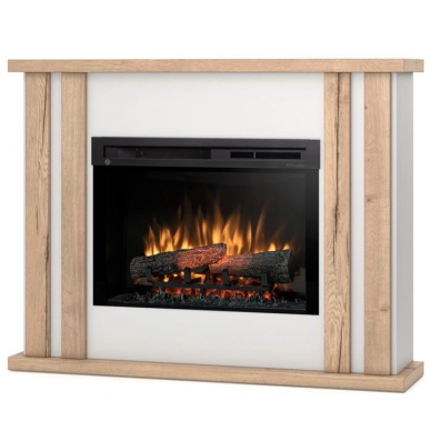 DIMPLEX KELSO WHITE-LIGHT OAK 26 XHD free standing electric fireplace 1
