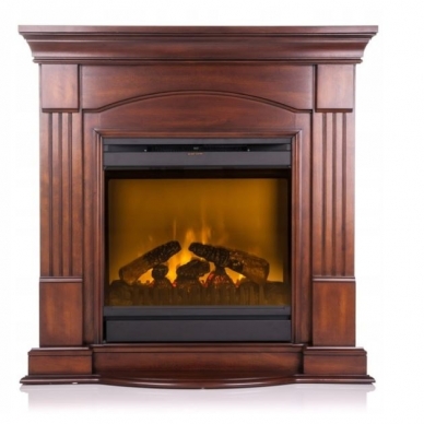 DIMPLEX MILANO WALNUT ECO LED free standing electric fireplace 1