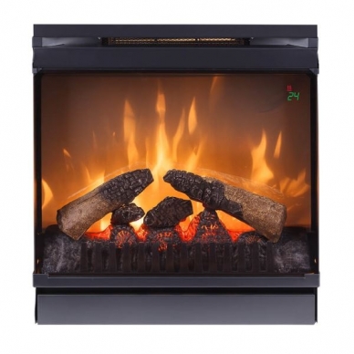 DIMPLEX MILANO WALNUT ECO LED free standing electric fireplace 4