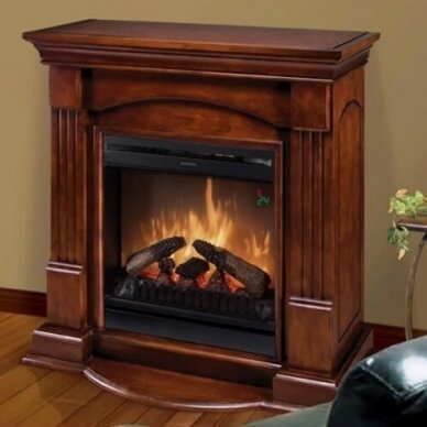 DIMPLEX MILANO WALNUT ECO LED free standing electric fireplace