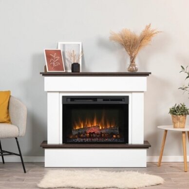 DIMPLEX TORMES WHITE-OAK 26 XHD free standing electric fireplace 2
