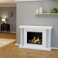 GLOW FIRE ARES WHITE free standing electric fireplace