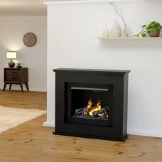 GLOW FIRE ATHENE BLACK free standing electric fireplace