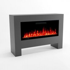 GLOW FIRE HERMES GREY free standing electric fireplace