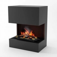 GLOW FIRE KASTNER BLACK Cassette 600 free standing electric fireplace