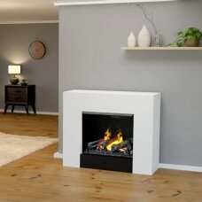 GLOW FIRE KRONOS WHITE free standing electric fireplace