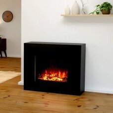 GLOW FIRE METIS BLACK free standing electric fireplace