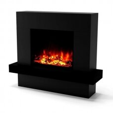 GLOW FIRE PANDORA BLACK free standing electric fireplace