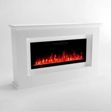 GLOW FIRE RHEA WHITE free standing electric fireplace