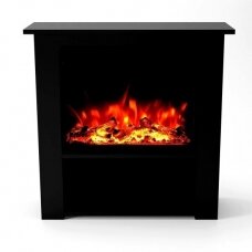 GLOW FIRE THEBE BLACK free standing electric fireplace