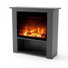 GLOW FIRE THEBE GREY free standing electric fireplace