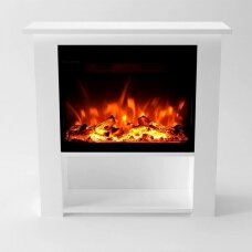 GLOW FIRE THEBE WHITE free standing electric fireplace