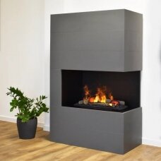 GLOW FIRE TUCHOLSKY R Cassette 600 BLACK free standing electric fireplace