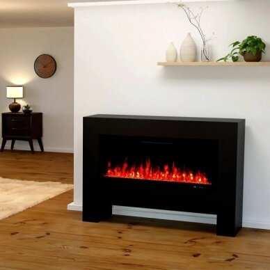 GLOW FIRE HERMES BLACK free standing electric fireplace 2