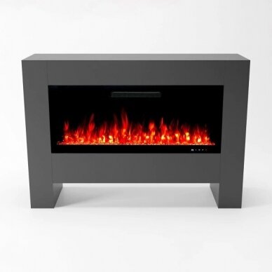GLOW FIRE HERMES GREY free standing electric fireplace 1