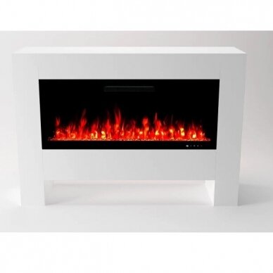 GLOW FIRE HERMES WHITE free standing electric fireplace 1