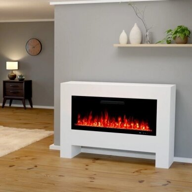 GLOW FIRE HERMES WHITE free standing electric fireplace 2