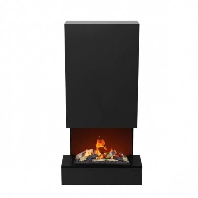 GLOW FIRE HOLDERLIN HOCH BLACK electric fireplace wall-mounted 2
