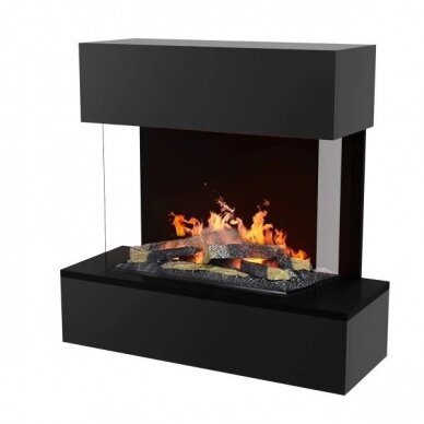 GLOW FIRE HOLDERLIN SIMS BLACK electric fireplace wall-mounted 2