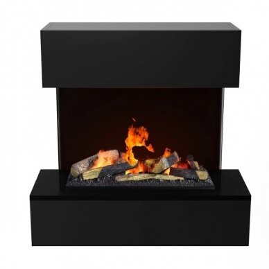 GLOW FIRE HOLDERLIN SIMS BLACK electric fireplace wall-mounted 1