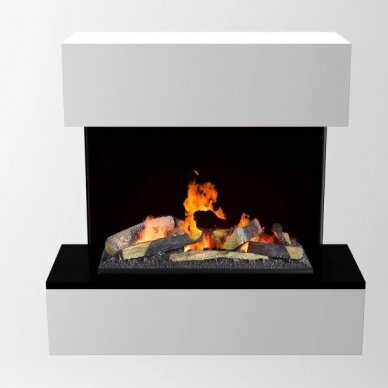 GLOW FIRE HOLDERLIN SIMS WHITE electric fireplace wall-mounted 1