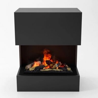 GLOW FIRE KASTNER BLACK Cassette 600 free standing electric fireplace 2