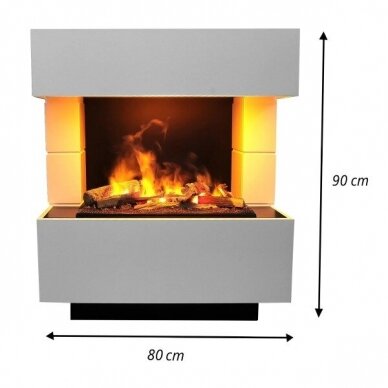 GLOW FIRE KLEIST Cassette 600 free standing electric fireplace 2