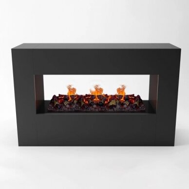 GLOW FIRE KONSALIK 1000 Cassette 1000 BLACK free standing electric fireplace 2