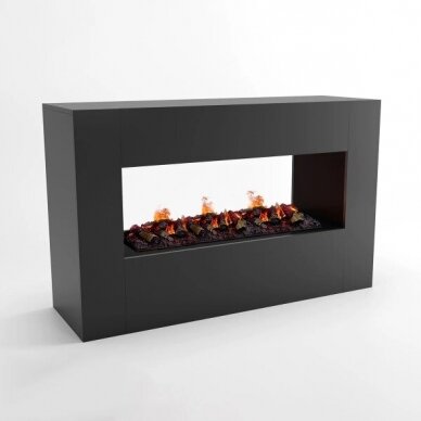 GLOW FIRE KONSALIK 1000 Cassette 1000 BLACK free standing electric fireplace 1