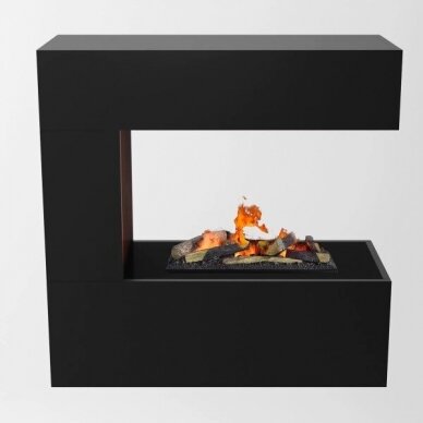 GLOW FIRE SCHILLER WALL BLACK electric fireplace wall-mounted 2