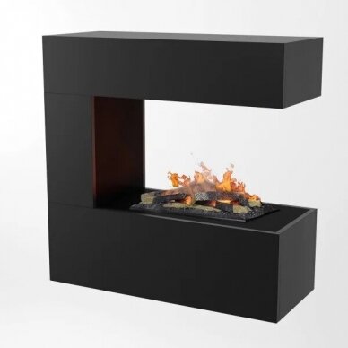 GLOW FIRE SCHILLER WALL BLACK electric fireplace wall-mounted 1