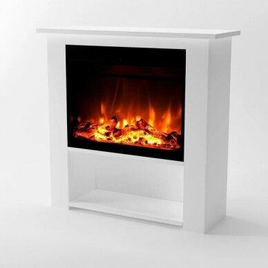 GLOW FIRE THEBE WHITE free standing electric fireplace 2