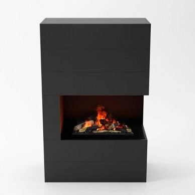 GLOW FIRE TUCHOLSKY R Cassette 600 BLACK free standing electric fireplace 2