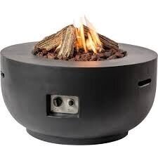 HAPPY COCOONING BOWL GREY outdoor gas fireplace 1