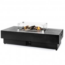 HAPPY COCOONING ODIN BLACK outdoor gas fireplace