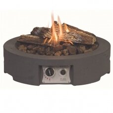 HAPPY COCOONING TABLE TOP ROUND GREY outdoor gas fireplace