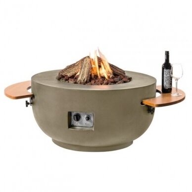 HAPPY COCOONING BOWL TAUPE outdoor gas fireplace 1