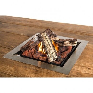 HAPPY COCOONING BUILT-IN BURNER SQUARE outdoor gas fireplace 3