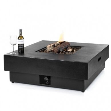 HAPPY COCOONING HESTIA BLACK outdoor gas fireplace 1